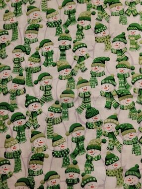 Christmas Wishes Frosty Fellows Makoweruk Cotton Fabric (0794)